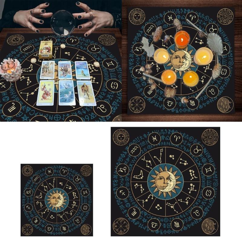 Měkký a odolný potah na stůl Stylová podložka na čtení tarotu Elegantní látka na tarot Všestranná podložka na tarot Perfektní pro večer her