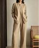 1116 New Batch Season New European and American Style Loose Shirt Wide Leg Pants Casual Suit Looks Tall