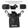 Portable Nylon Shoulder Strap Belt Case Holder Bag Pouch for Walkie Talkie Two Way Radio  Black