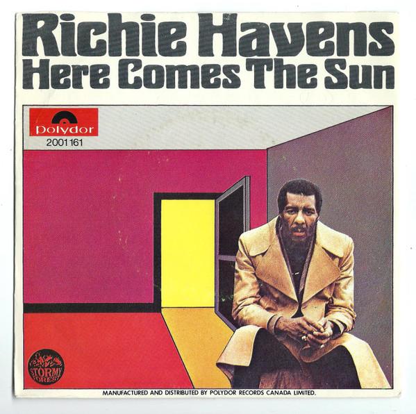 

7inch Record RICHIE HAVENS Here Comes The Sun Younger Men Ge 2001161 Polydor 1971 Canada Blues Used