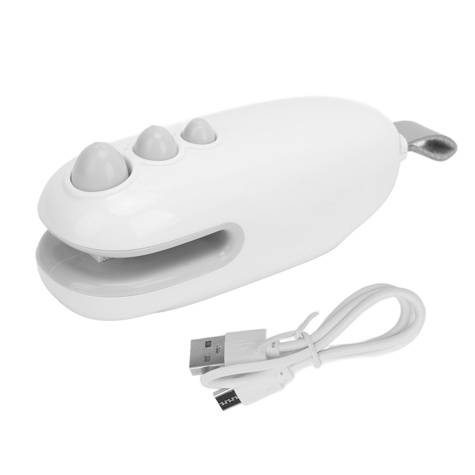 

Маленький запайщик пакетов Многоцелевой Двойного назначения Магнитный дизайн Портативная машина для запайки пакетов для пакетов с чипсами белый