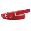 Women's Thin Belt Versatile Fashion Belt for Women 1.4 Wide Imitation Pig Leather Decorative Belt Black Student Belt