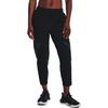 Under Armour Solid Color Elastic Waist 9-Point Casual Pants Women Bottoms Black 1376922-001
