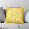 Boho Goldgelb Mandala Quadratische Kissenhülle Polyester Leinen Samt Muster Reißverschluss Dekoration Zuhause
