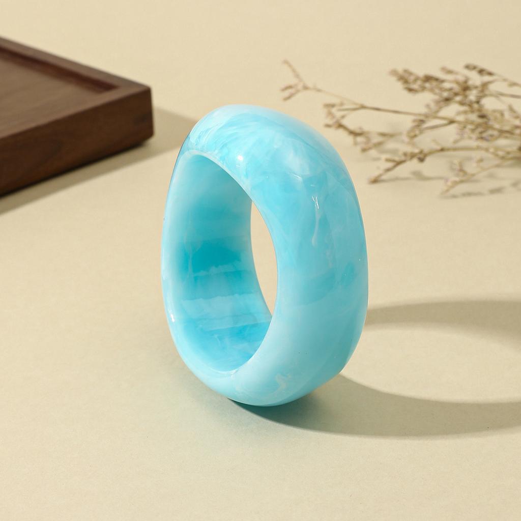 DIEZI 9 Colors Exaggerated Geometric Irregular Resin Wide Bangles Hip Hop Vintage Acrylic Bracelet Bangles For Women Men Jewelry