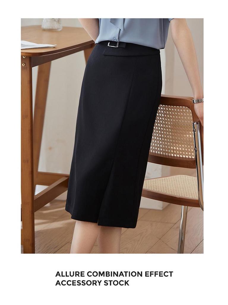 Stilvoller Damen-Bleistiftrock in mittlerer Länge für Frühling, Herbst und Sommer - Professionell, Schlankmachend und mit Pendler-Temperament