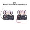 {MX} DC9-32V 3-Coil Type-C Interface Car Wireless Charging Module 20W Wireless Charger Transmitter Module