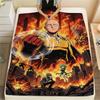 One-Punch Man Print Flannel Blanket Warm Soft Throw for Sofa Bed Chair Travel Picnic Comfortable Bedroom Decor Saitama-Xin