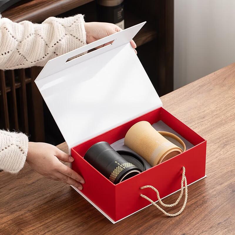 Guochao Longshan Culture Ceramic Master Tea Cup Pair