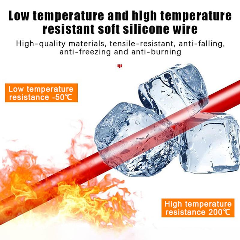 20A 1000V Multimeter Test Leads Extra Sharp Steel Needle Extended Universal Fine Tip PVC Anti-Freeze Probe Accessories