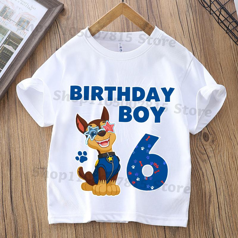 Paw Patrol Parent-child T-shirts Anime Cartoon Cute Child Clothing Kids Summer Fashion Short Sleeved Shirt Gift