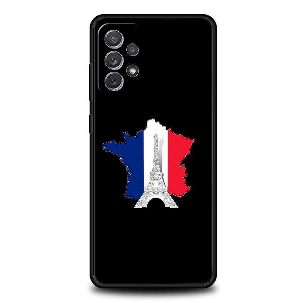 

Phone Case For Samsung Galaxy A15 A13 A51 A71 A41 A31 A21S A03S A05 A35 A55 A23 A25 A33 A53 A73 5G Cover France flag Samsung A35
