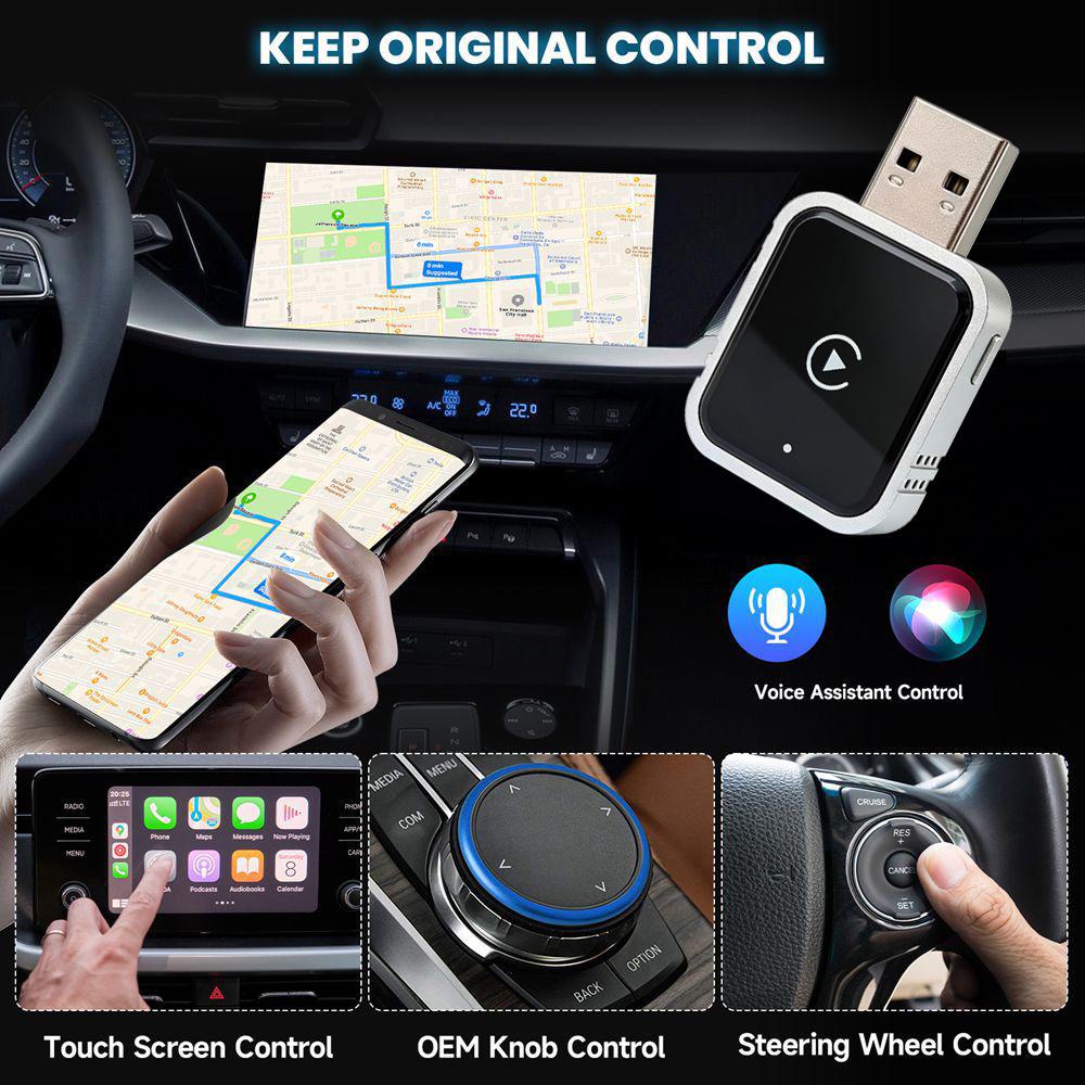 2026 Wireless CarPlay & Android Auto Adapter: Wired to Wireless Interconnection