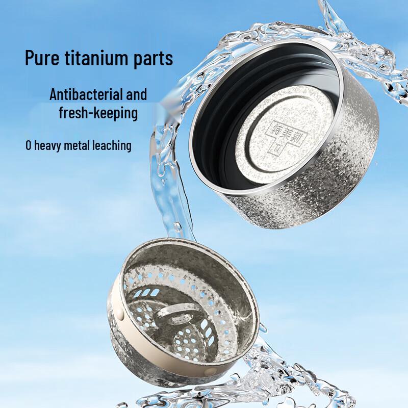 TOMIC Double-Layer Anti-Scald Tea Glass with Titanium
