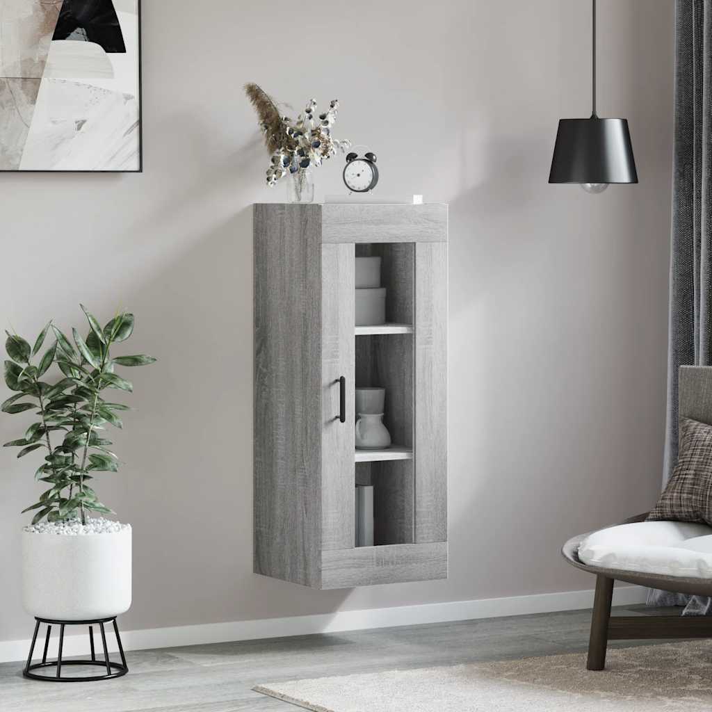 Wall Cabinet Gray Sonoma 34.5 x 34 x 90 cm