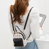 Women's Bag Summer Contrasting Color Printing Plaid Portable Backpack Candy Color Simple Mobile Phone Bag