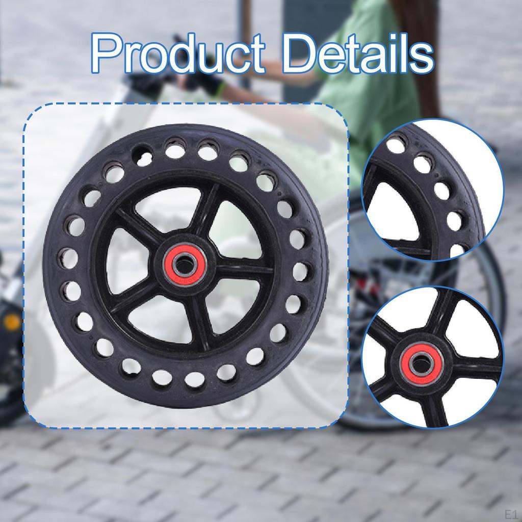 Wheelchair Wheel Maintenance Bearing Shock Absorption Honeycomb Rubber Tire
