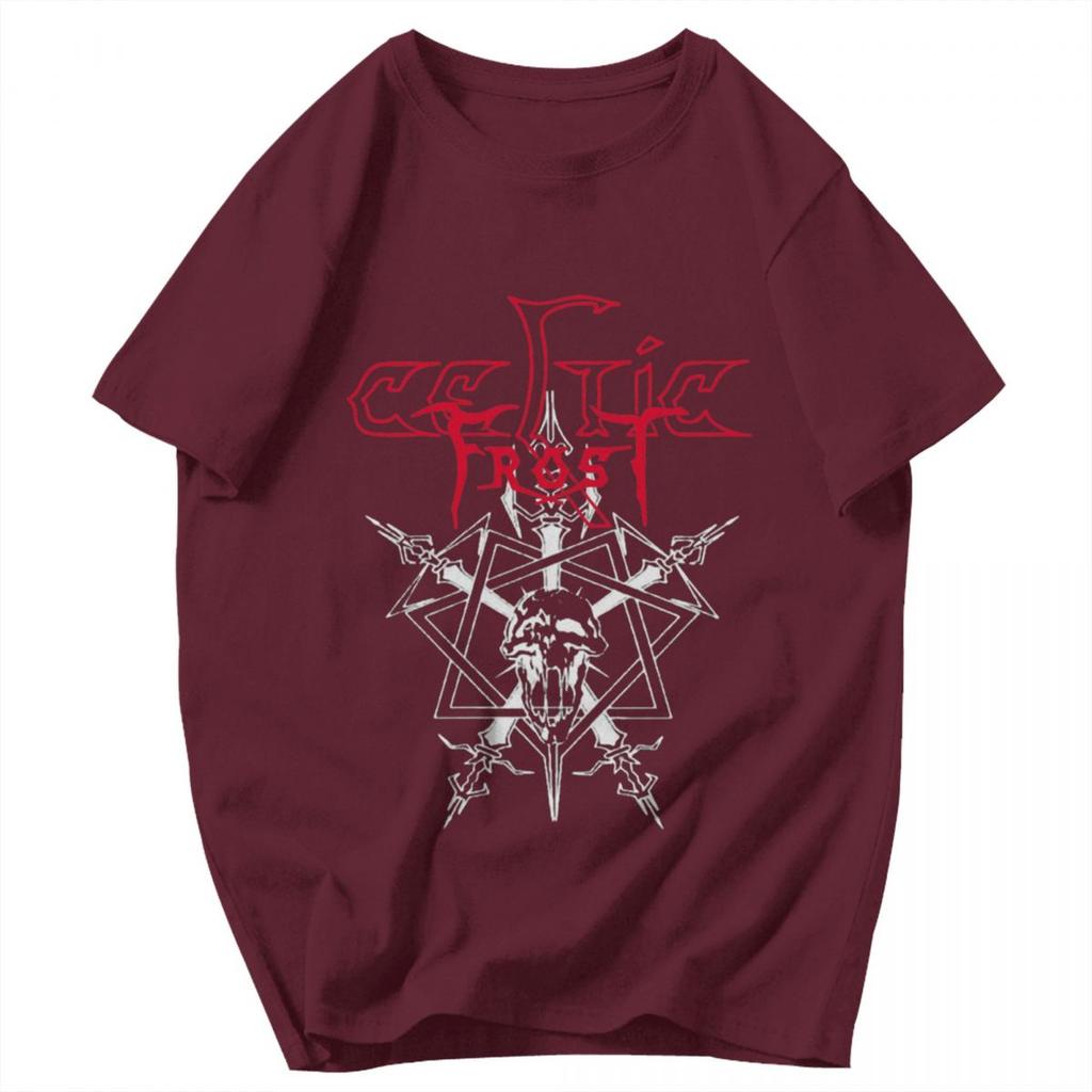 Men T Shirt Celtic Frost 2025 Cotton Y2K Graphic Crewneck Unisex Tops T Shirts