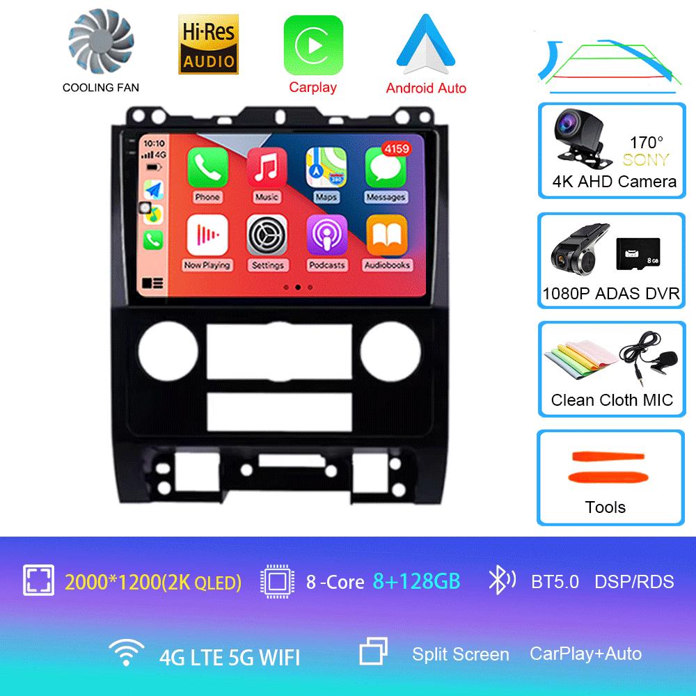 For Ford Escape 2007 2008 2009 2010 2011 2012 Android 14 Auto Multimedia Car Player Radio Navigation GPS Stereo No 2din Carplay