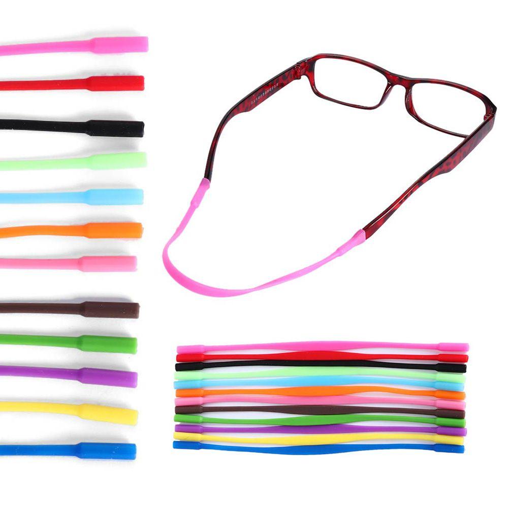 

2 Pcs Adjustable High Elastic Holder Band Sunglasses String Ropes Silicone Eyeglasses Straps Anti Slip Glasses Chain