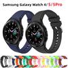 Strap For Samsung Galaxy Watch 4 44mm 40mm 5 Pro Smartwatch Silicone Sport Correa Bracelet Galaxy Watch 4 Classic 46mm 42mm Band
