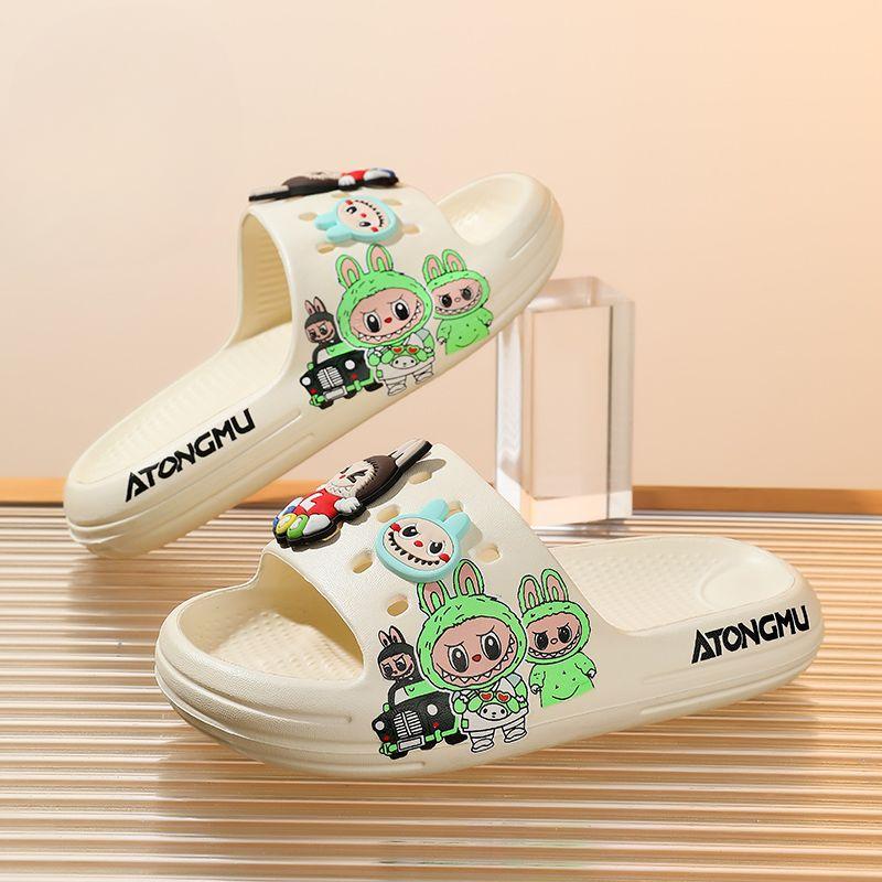 Dětské EVA žabky Letní Roztomilé Kreslené Protiskluzové Pantofle s Gumovou Podrážkou