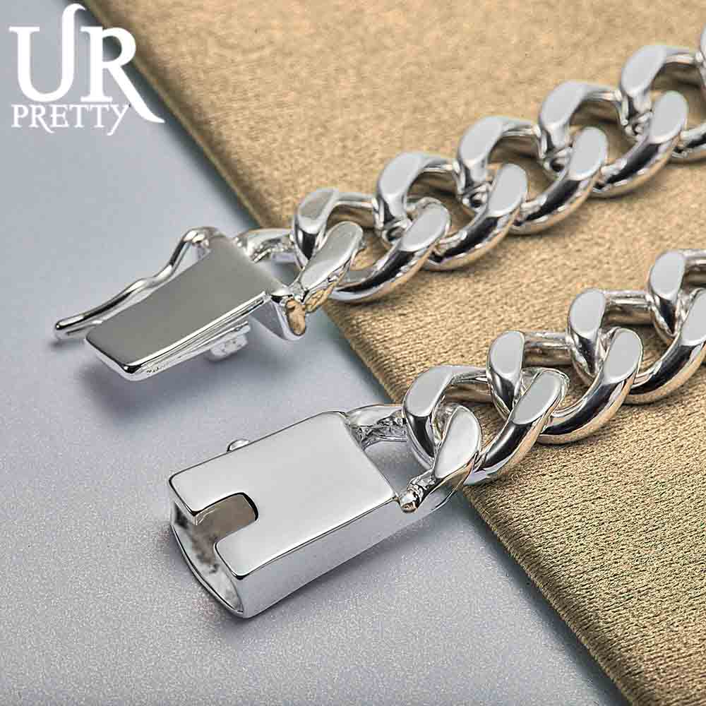 Bransoletka ze srebra próby 925, 8 łańcuszków, modna biżuteria ślubna