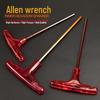 T-Handle Allen Wrench Set with S2 Flat-Head Hex Screwdriver and Individual Hex Wrenches