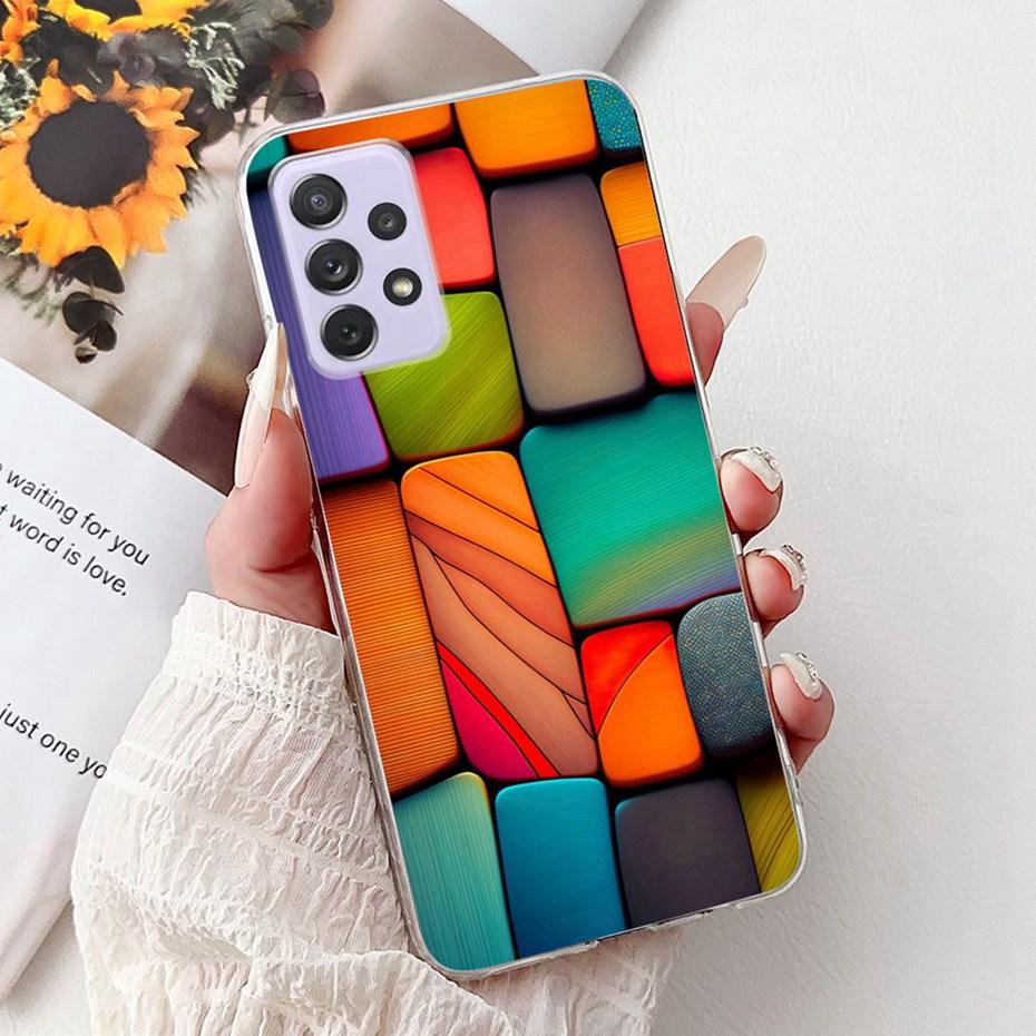 Modische Malerei Hülle Für Samsung Galaxy A72 A52 A52s 5G Weiche Silikon TPU Handyhüllen Für Samsung A72 A52 A52s Hüllen Stoßfänger