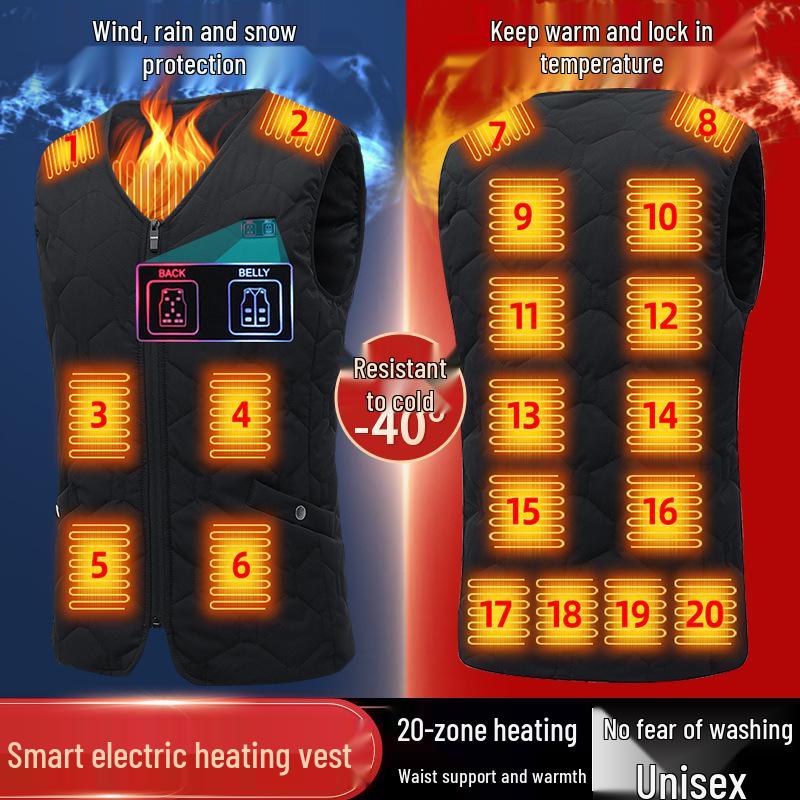 Men's Smart USB Heated Vest Jacket for Casual Wear