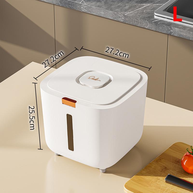 

Ведро для риса 5/10 кг Защищенный от насекомых и влаги герметичный контейнер Пищевой контейнер для хранения Кухонный контейнер Коробка для хранения L