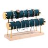 Detachable Tiered Jewelry Rack Wood Base Stand for Showcasing Bracelets and Bangles Wrist Accessories Storage Organizer