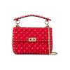 Studded Chain Leather Shoulder Crossbody Bag Women Bags Red SW2B0122-NAP-JU5