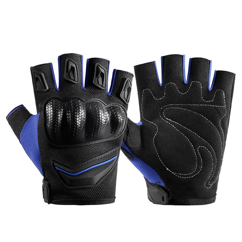 Cycling Gloves Half Finger Gloves Men and Women Summer Outdoor Sports Knight Anti Fall Racing Motorcycle Motorcycle Gloves