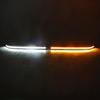 LED DRL Headlight Eyebrow Daytime Running Light For Toyota Tundra Sequoia   With dynamic Yellow Turn Signa Fog lamp