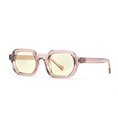 Ins Popular Women Square Sunglasses Retro Men Tinted Shades UV400 Protection Fashion Eyewear