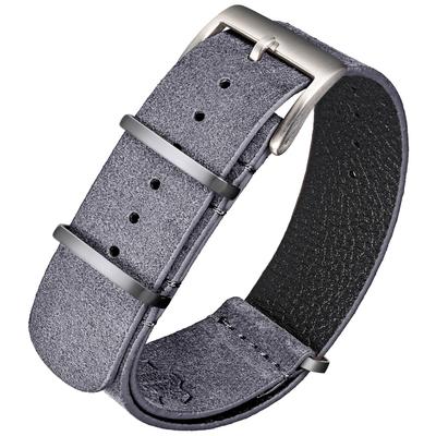 [torbollo] Uhrenarmband, Armband, Weiches Vintage-Wildleder, Retro, 4 Farben, 18/20/22mm, 1,5mm Dicke, Passend für Handgelenkgrößen 17-24 cm