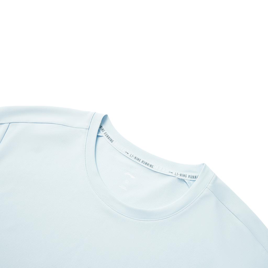 Li Ning Running Series Solid Color Round Neck Comfortable Breathable Versatile Wind Tunnel Breathable Short Sleeve T-Shirt Men Tops ATSV083-7