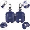 Applicable AirPods Earphone Case Retro Crazy Horse Pattern Flip Earphone Storage Leather Case Portable Hook