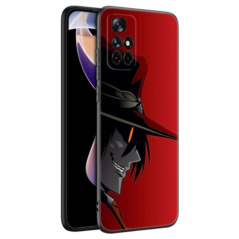 Anime Hellsing Black Silicone Phone Case For Xiaomi Redmi Note 10 11 11S 12 13 4G 8 9 11T Pro 5G Plus 8T 9S 10S 12S
