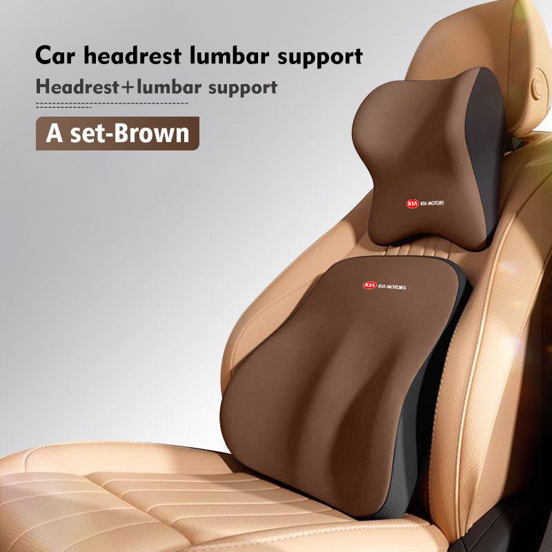 BBEI1 For KIA Car Seat Headrest Neck Pillow Memory Foam Cushion Protect Cover Accessories Cerato Soul Venga Forte Spectra Sedona Niro