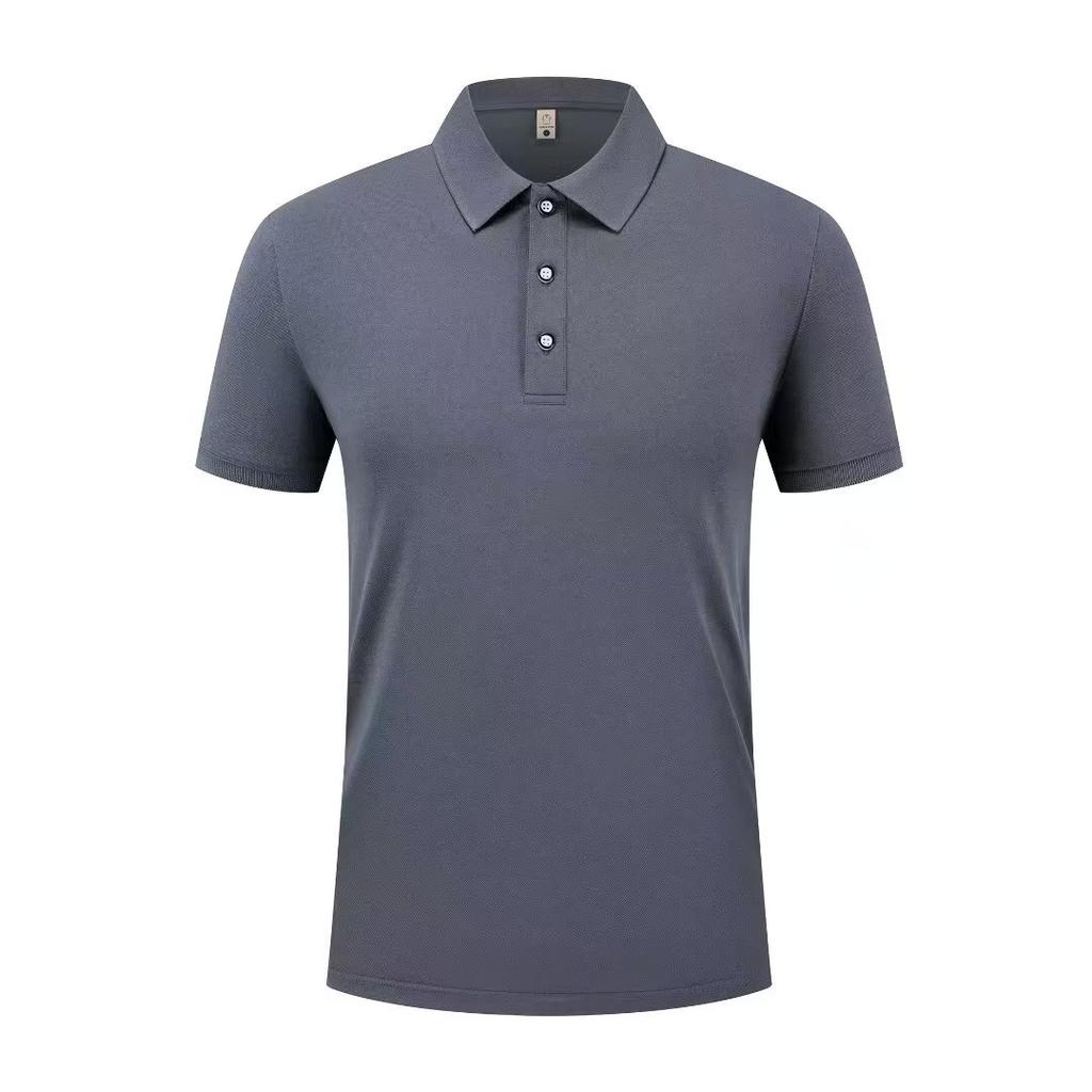 2026 Summer New Men's Fashion Casual Breathable Comfortable Polo Shirt Solid Color High Quality Short Sleeve T-shirt