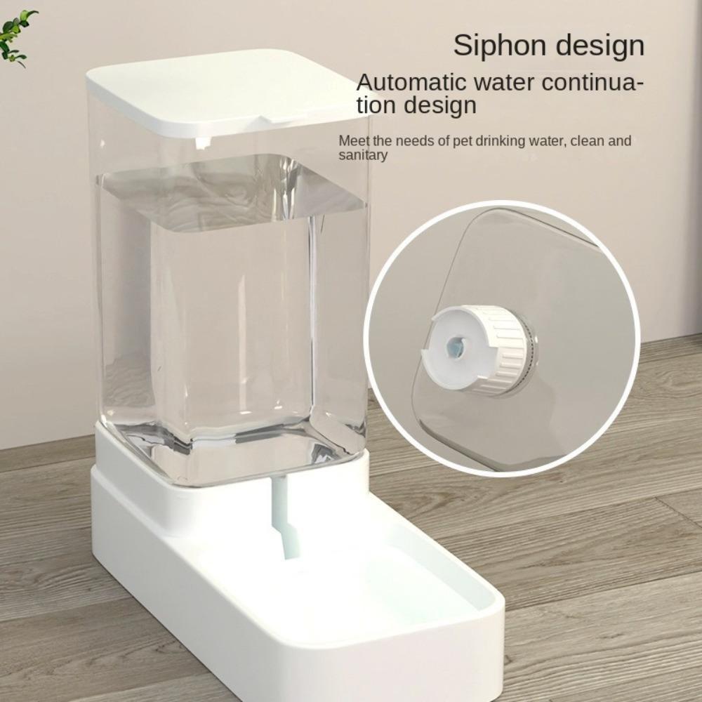 Large Capacity Automatic Dog Cat Feeding Transparent Dog Automatic Feeders New Pet Food Storage