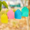 100 pezzi/sacchetto di etichette per piante, impermeabili, resistenti alle intemperie, in plastica, colorate, appese, per il giardino