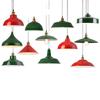 Vintage Hong Kong Industrial Red Hot Pot & BBQ Restaurant with Nostalgic Green Chandelier