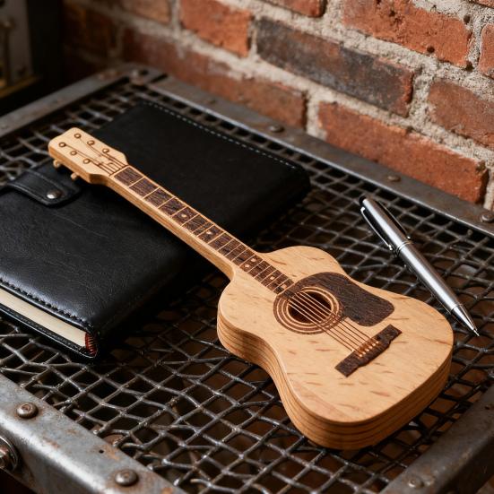 Wooden Guitar Pick Holder Guitar Pick Box with Stand Acoustic Guitar Pick Box Elegant
