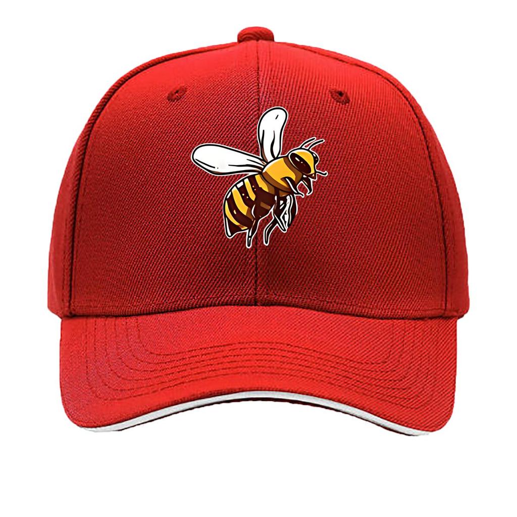 Cartoon Bee Vinyl Sticker For Laptop Car Hip Hop Hat Fashion Outdoor Sports Sandwich Baseball Cap