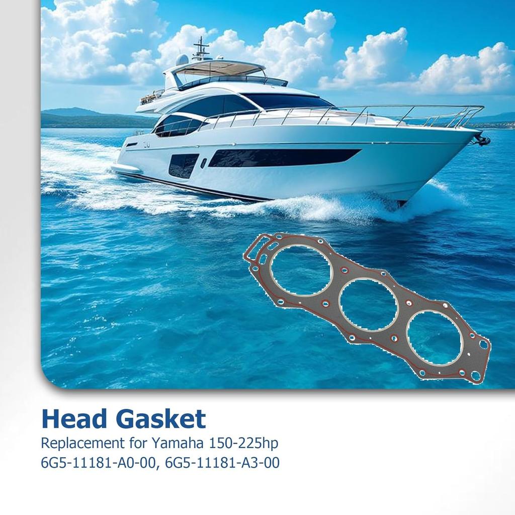 Head Gasket Replacement for Yamaha 150-225hp 6G5-11181-A0-00, 6G5-11181-A3-00