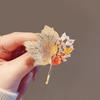 Elegant Pearl Brooch for Women's Suits - High-End Jewelry Pin
