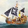 QL1800 Pieares Pirate Boat Οικοδομικοί λίθοι τούβλα Model Kid Εκπαιδευτικά παιχνίδια